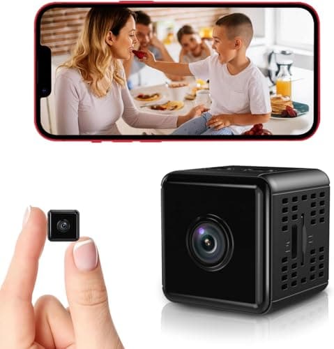 enttgo Hidden Camera, 1080P HD WiFi Camera - Mini Nanny Spy Cam with Night Vision & Motion Detection - Indoor/Outdoor Wireless Security Cameras for Home, Car, Baby & Pet Monitoring(Black) - Image 1