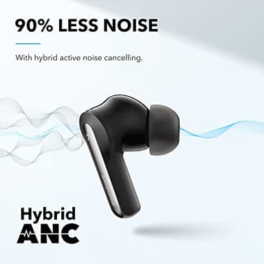 Soundcore Life P3i Hybrid Active Noise Cancelling Bluetooth Wireless Earbuds Black - Image 2