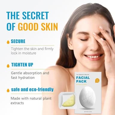 2025 New Zombie Facial Mask, Zombie Mask Facial, Hydrating Skincare Face Mask, Pore Tightening & Lifting Deep Cleansing Clay Mud Mask(1 Box, 8ea,) - Image 2