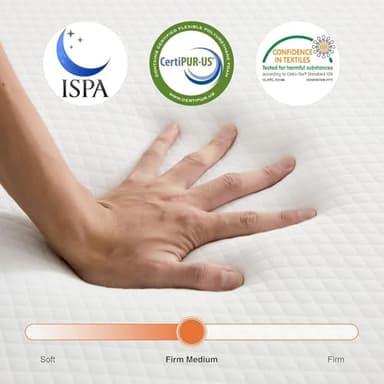 Sweetcrispy Tri-fold Memory Foam Mattress - 4 Inch Single Size Portable Bed Pad, Foldable Floor Mat, Collapsible and Washable Cover with CertiPUR-US Certified, for Travel & Camping & Yoga - Image 5