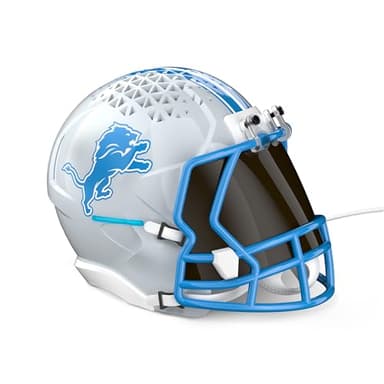 NFL Echo Dot Bundle: Includes Echo Dot | Charcoal and Limited-Edition NFL Helmet Stand | Detroit Lions - Image 1