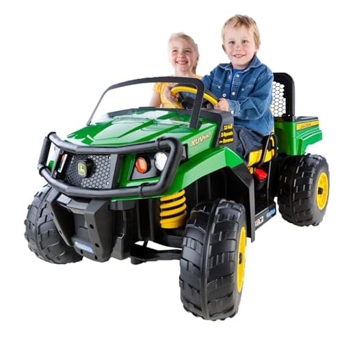Peg Perego John Deere Gator XUV Extra-Large 12 Volt Ride-on, Durable Design for Kids 3-8, Green - Image 1