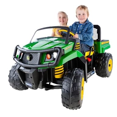 Peg Perego John Deere Gator XUV Extra-Large 12 Volt Ride-on, Durable Design for Kids 3-8, Green - Image 1