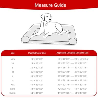 Waterproof Dog Bed Covers Replacement Washable Pet Hair Easy to Remove, Noiseless Quilted Puppy Pet Bed Cover Lovely Black Star Print 44x54 Inches, for Dog/Cat, Cover Only - Image 7