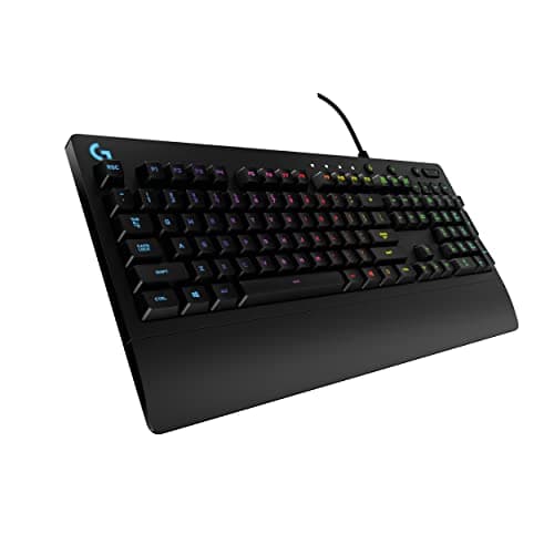 Logitech G213 Prodigy Gaming Keyboard, LIGHTSYNC RGB Backlit Keys, Spill-Resistant, Customizable Keys, Dedicated Multi-Media Keys – Black - Image 1