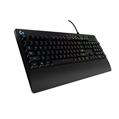 Logitech G213 Prodigy Gaming Keyboard, LIGHTSYNC RGB Backlit Keys, Spill-Resistant, Customizable Keys, Dedicated Multi-Media Keys – Black - Image 1