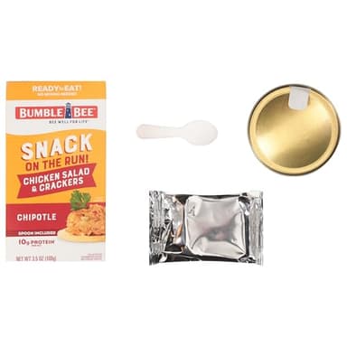 Bumble Bee Snack On The Run Chipotle Chicken Salad with Crackers Kit, 3.5 oz (Case of 12) - Ready to Eat, Spoon Included - Shelf Stable & Convenient Protein Snack - Image 8
