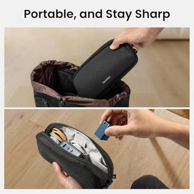 tomtoc Electronics Organizer Travel Case, Water Resistant Travel Bag Cable Organizer for Essentials, Tech Pouch Accessories Carry Storage for Cord, Phone, Cables, Airpods, USB Flash Drive, Daily Items - Image 10