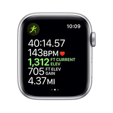 Apple Watch Series 5 (GPS + Cellular, 44MM) - Silver Aluminum Case with White Sport Band (Renewed) - Image 4