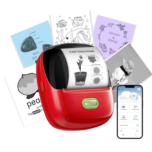 ORGSTA Sticker Printer PrintPods Mini Printer Bluetooth Portable Sticker Maker with 1 Roll Paper Thermal Inkless Label Maker Machine Impresora Portátil Instant Print for Notes, Journal, DIY, Gift - Image 1