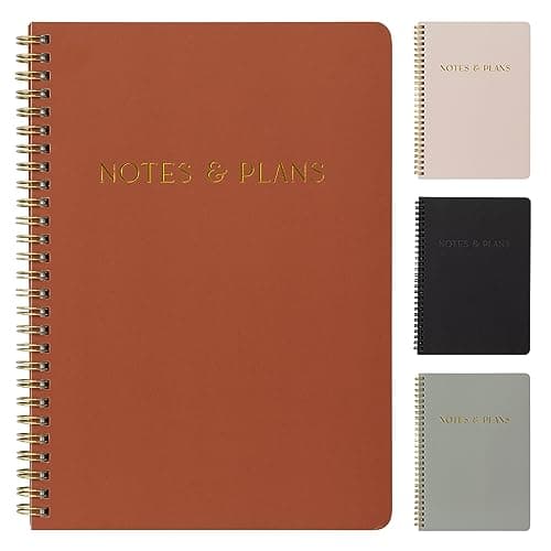 Beautiful Daily Planner And Notebook With Hourly Schedule - Aesthetic Spiral To do List Notepad to Easily Organize Your Tasks And Appointments - Stylish Book And School Or Office Supplies For Women - Image 1