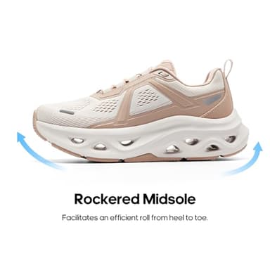 NORTIV 8 Women's Comfortable Walking Running Tennis Shoes MovePropel Athletic Gym Workout Jogging Fashion Sneakers,Size 6.5,Nude Pink,SNWS247W - Image 4