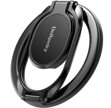 Doflyesky Magnetic Phone Ring Holder for iPhone, Double Adjustable Gym Phone Grip Holder and Stand Removable for Magsafe Case, iPhone 16 15 Pro Max Plus SE, Compatible with Magnetic Car Mount - Image 1