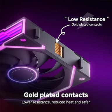 AsiaHorse Nyota Ultra 120mm PC Case Fan - Space-Inspired Design (Infinity Mirror + RGB Ring), 9 Blades 58.5 CFM, Modular Build, Ultra-Quiet Silicone Pads, PWM Control-Quiet Hydro Bearing - Image 3