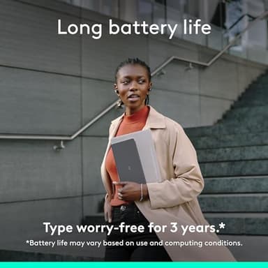 Logitech Keys-to-GO 2 Portable Wireless iPad Keyboard with Built-in Cover, Slim and Compact Bluetooth Keyboard for iPad, iPhone, Mac, and Apple TV, Easily Switch with Devices - Graphite - Image 8