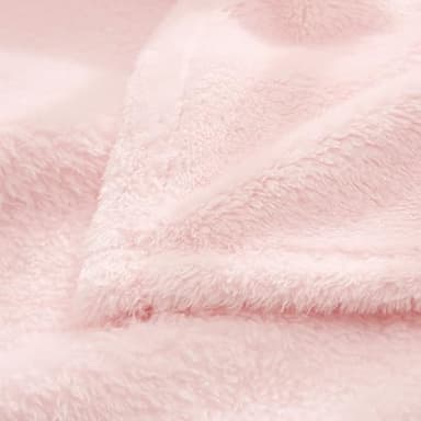Exclusivo Mezcla Plush Fuzzy Fleece Throw Blanket, Super Soft, Fluffy and Warm Blankets for Couch, Bed, All Season Use (40x50 Inches, Light Pink) - Image 9
