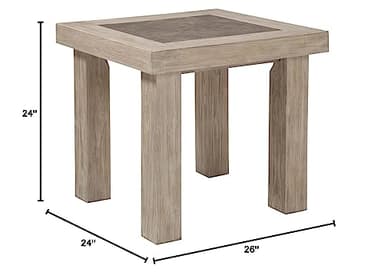 Signature Design by Ashley Hennington Rectangular End Table, Light Brown - Image 3