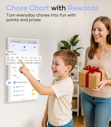 Cozyla Mate Digital Calendar+ 2: 32 Inch Wall Touch Screen Chore Chart Customize Dashboard Smart Electronic Calendar for Family Schedules Meal Planner Supports All Google Play Apps Wall Mount White - Image 4