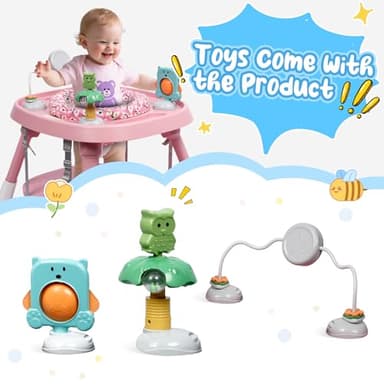 Xilingol 15-in-1 Convertible High Chair, 2-in-1 Baby Highchair & Activity Center W/Toys, Booster Seat | Building Block Table | Toddler Chair W/Removable Tray & 5-Point Harness & 2-Layer Cushion - Image 4