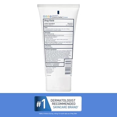 CeraVe Baby Eczema Relief Cream, 1% Colloidal Oatmeal Cream With Vitamin E & Ceramides, Soothes & Calms Itchy Skin, Developed With Pediatric Dermatologist, Fragrance Free, 5oz - Image 7