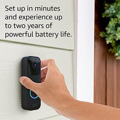 Blink Video Doorbell + Sync Module 2 — Two-way audio, HD video, two-year battery life, motion detection, chime app alerts, Works with Alexa (Black) - Image 5