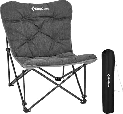 KingCamp Butterfly Chair Oversized XL Camping Chairs for Adults Padded Folding Comfy Camp Chairs 300lbs Heavy Duty with High Back for Bedroom Living Room Dorm Rooms Outdoor Patio Lawn - Image 1
