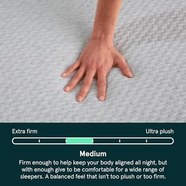 Tuft & Needle Kin Medium 12" King Adaptive Foam Mattress in a Box, Cooling Gel, Pressure Relief, Durable Support, 100 Night Trial, Fiberglass-Free, CertiPUR-US, 10-Year Limited Warranty - Image 4