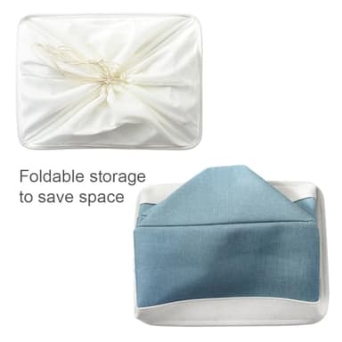 TheWarmHome Storage Baskets for Organizing - Extra Large 3 Pack 17x14x10 inch Storage Bins for Shelves Closet Nursery Bathroom Bedroom Baby Clothes Dog Toy Home Organization (White & Green) - Image 9