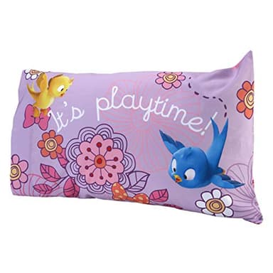 Disney 4 Piece Minnie's Fluttery Friends Toddler Bedding Set, Lavender - Image 6