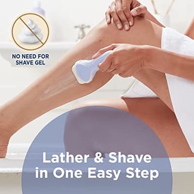 Schick Intuition Refill, Pure Nourishment Razors for Women | Intuition Razor Blades Refill with Organic Cocoa Butter, 8 Count Razor Refills - Image 2