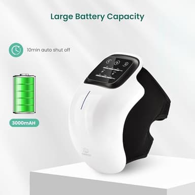 Snailax Cordless Knee Massager with Heat, Heating Pad for Knee Pain, 3 Vibration Modes & 3 Heating Levels, Gifts for Men, Women, Heated Knee Brace Wrap - Image 6