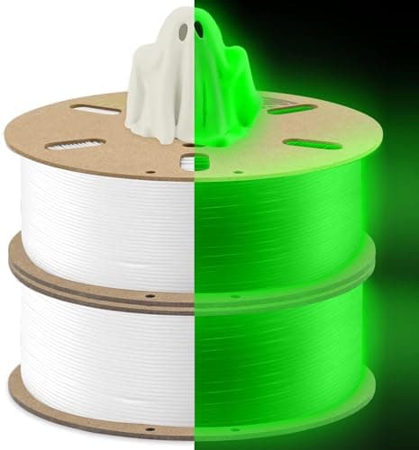 DURAMIC 3D PLA Glow in The Dark Filament 1.75mm 1Kg 2 Pack, 3D Printing Luminous Filament 1.75mm Dimensional Accuracy +/- 0.02 mm, Fit Most FDM 3D Printers - Image 1