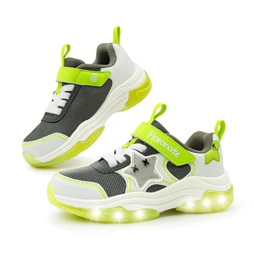 Floranate Sneaker for Boys Shoes Size 1 Light Up Shoes with Switch Little Kids Tennis Walking Running Sneaker Boys Footwear Comfortable - Image 1