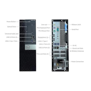 Dell Optiplex 7060 SFF Desktop Computer PC | Intel 8th Gen i5-8500 3.0GHz, 6Cores, 16GB DDR4 Ram 512GB SSD | USB WiFi + Bluetooth | Windows 11 Pro | Keyboard & Mouse(Renewed) - Image 5