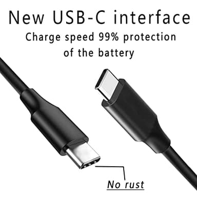 USB Type C 45W Chromebook Charger for HP Chromebook 14 X360 14-ca051wm 14-ca052wm 14-ca091wm ca061dx 14-ca0061dx 14-ca060nr 14-ca020nr 14-ca043cl USB C Power Supply Adapter - Image 2