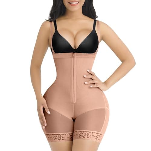 SHAPELLX Body Shaper Tummy Control Shapewear Bodysuit Fajas Colombianas Body Shaper for Women Butt Lifting Shapewear L - Image 1