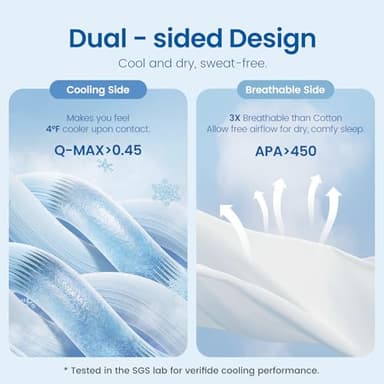 Cozy Bliss Cooling Comforter Queen Size Dual-Sided, Ultra-Soft Cooling Blankets for Hot Sleepers and Night Sweats, Breathable Lightweight Silky Smooth, Cool Grey - Image 3