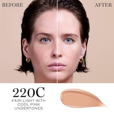 Lancôme Teint Idole Ultra Wear Care & Glow Longwear Foundation with SPF 27, Hydrating Medium Buildable Coverage & Glow Finish - 220C - Image 2