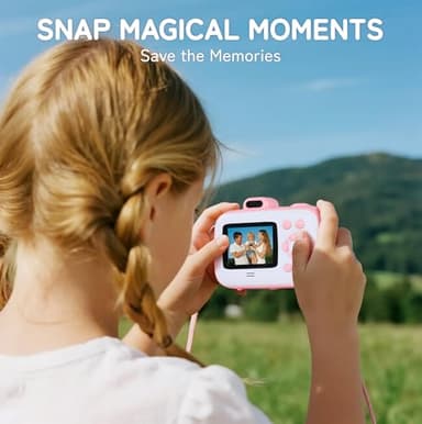 Instant Camera for Kids with Print Paper, 1080P HD Kids Camera Instant Print with 32GB SD Card, Girls Toys for Ages 5-7, Birthday Gifts for 5 6 7 8 9 Year Old Girls - Image 2