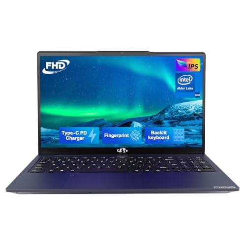 NIMO 15.6 IPS FHD-Laptop, Intel 12th Gen N100 (Beat i3 1115G4 Up to 3.4GHz) 8GB RAM 128GB SSD Laptop-Computer with Backlit Keyboard Fingerprint Win 11 Blue (Renewed) - Image 1