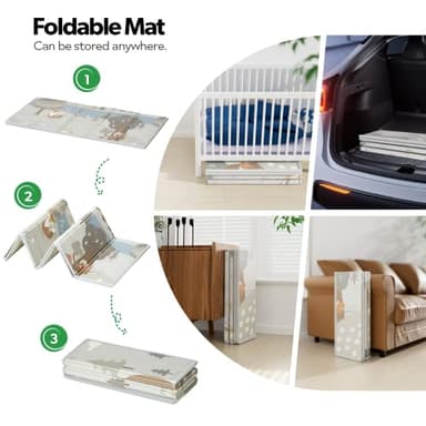 Fodoss Baby Playpen with Mat, Small Play Pen(47x47inch), for Babies and Toddlers, Pen Apartment, Yard Baby, Fence Area Playyard Activity Center (Dark Gray) - Image 7