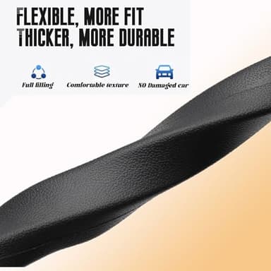 Jtonust No Drop Seat Guard, 2025 New Car Seat Side Gap Filler, Seat Gap Fillers for All Cars, Prevents Items from Falling, Easy to iInstall (Black) - Image 5