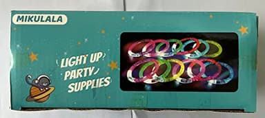 Mikulala 24Pcs Glow in the Dark Party Supplies for Kids/Adults, Flashing Light up Toys LED Bracelets Halloween Glow Sticks, Mardi Gras Party Favors Carnival Birthday Concert Gifts Accessory - Image 10