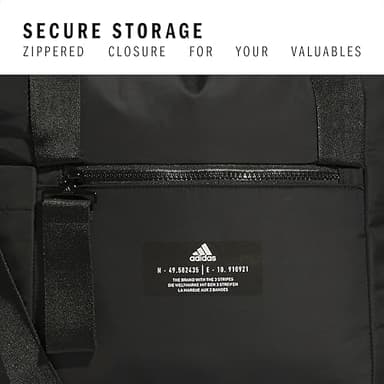 adidas All Me Tote for Women, Large Crossbody Bag with Shoulder Strap, Black/2.0, OSFA - Image 3