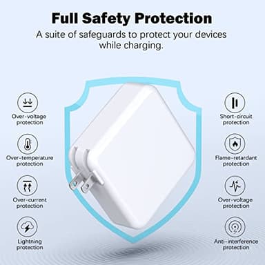 Mac Book Pro Charger - 120W USB C Fast Charger Adapter Compatible with MacBook Pro & MacBook Air 13, 14, 15, 16 inch, iPad Pro, Samsung Galaxy and All USB C Device - Image 3