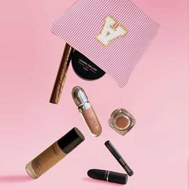 Fohufo Christmas Gifts 2025 for Girls - Stocking Stuffers for Teen Girls Makeup Bag Set, 6 7 8 9 10 11 12 Year Girl Birthday Gift, Initial Travel Makeup Bags, Christmas Birthday Gifts for Girl - Image 5