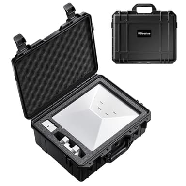 UBeesize Starlink Mini Case, Waterproof Hard Protective Case with Precision Cut Foam for Starlink Mini Satellite Dish and Accessories Storage, Portable Carrying Case for RV Traveling and Camping - Image 1