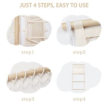 kangaroo Headband Holder Hair Bows Organizer for Baby Girls Large Capacity Bow Holder Hair Accessories Wall Hanging Organizer for Toddler Baby Girl Nursery Room Decor - Image 4