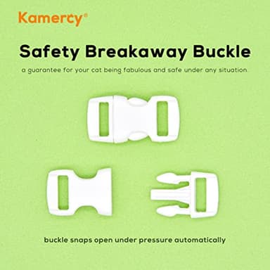 Summer Cat Collar, Safety Breakaway Kitten Collar, Palm Trees and Flowers, XXS (6" - 10") - Image 6