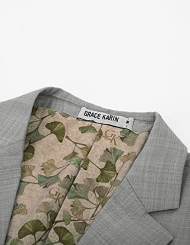 Mens Casual Blazer Jackets Coat Slim Fit Stylish Long Sleeve Sport Coat 2 Button Stretch Suit Jacket for Party Grey XL - Image 4